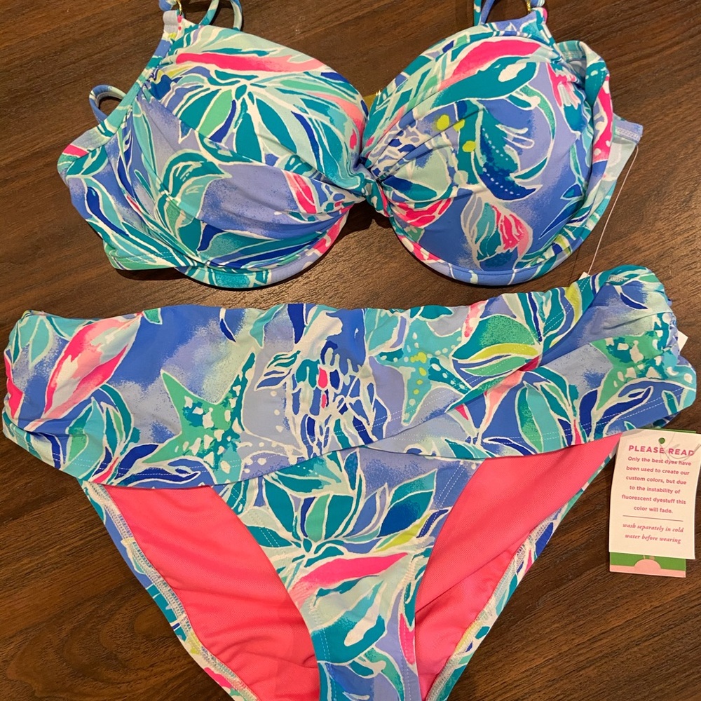 NWT Lilly Pulitzer Celestial Seas Swimsuit - 10
